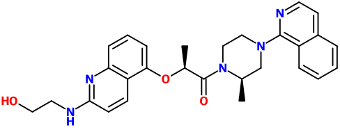 (image for) MC080049 1-Propanone, 2-[[2-[(2-hydroxyethyl)amino]-5-quinolinyl]oxy]-1-[(2R)-4-(1-isoquinolinyl)-2-methyl-1-piperazinyl]-, (2S)-